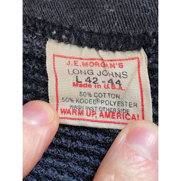 Vintage Harley 3D Emblem Thermal Waffle Shirt, Size Large, 80s Harley Davidson - Picture 5 of 10